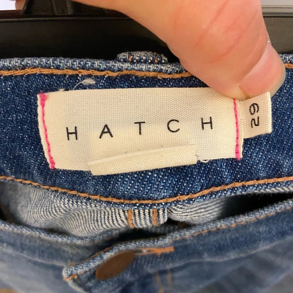 HATCH Maternity Jean Indigo Blue Size 29 - Picture 4 of 8